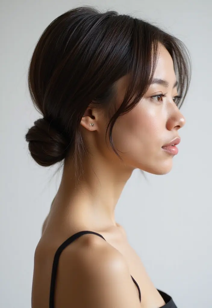 10 Jaw-Dropping Updo Hairstyles Perfect for Any Occasion (Number 8 Is a Game Changer!) - 9. Sleek Low Knot: Modern Minimalism