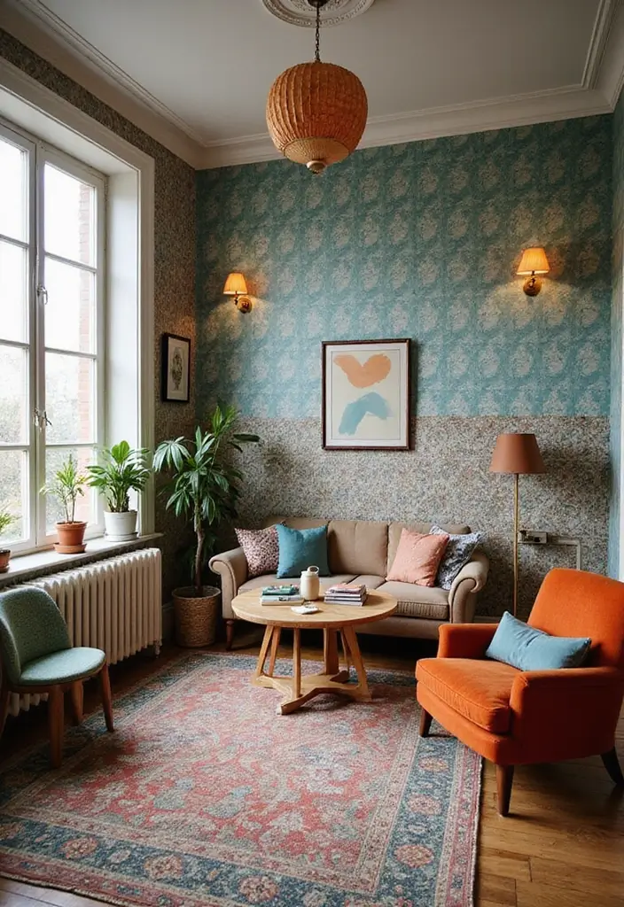 14 Luxury Wallpaper Trends That’ll Make Your Home Feel Like a Palace (You’ll Want #5!) - 11. Eclectic Layers