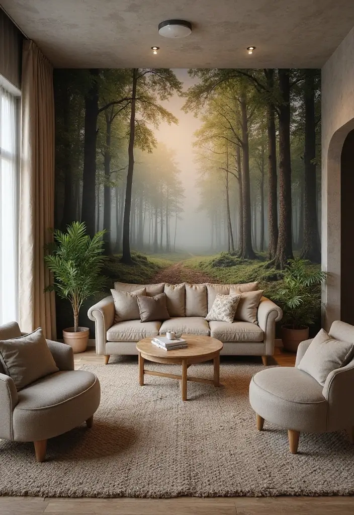 14 Luxury Wallpaper Trends That’ll Make Your Home Feel Like a Palace (You’ll Want #5!) - 5. Textured Wall Murals