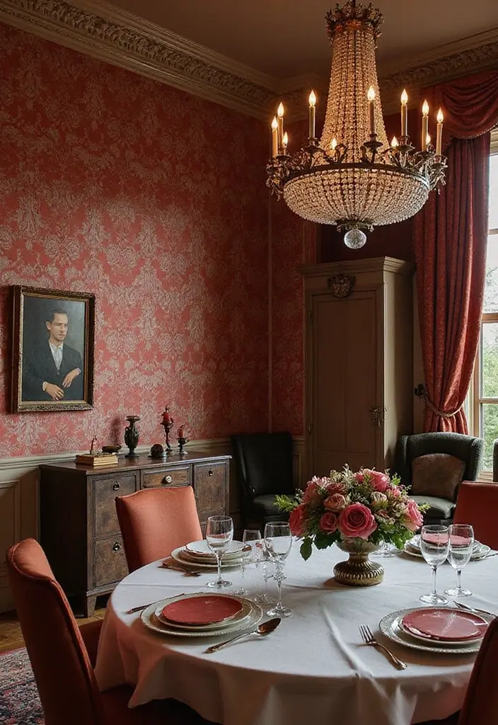 14 Luxury Wallpaper Trends That’ll Make Your Home Feel Like a Palace (You’ll Want #5!) - 6. Classic Damask