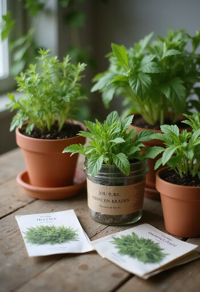 20 Fresh Herb Garden Ideas That Will Elevate Your Cooking (And Your Mood!) - 12. DIY Herb Garden Kit