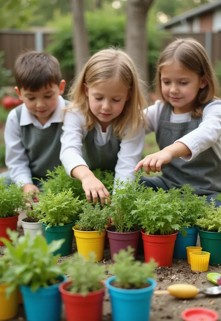 20 Fresh Herb Garden Ideas That Will Elevate Your Cooking (And Your Mood!) - 14. Herb Garden for Kids
