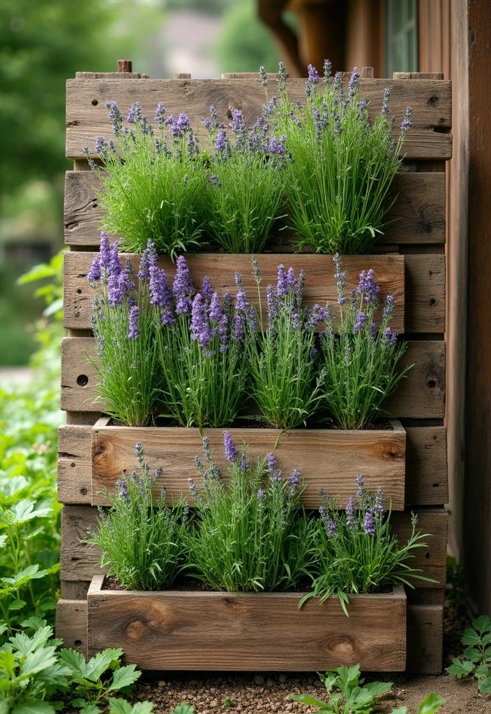 20 Fresh Herb Garden Ideas That Will Elevate Your Cooking (And Your Mood!) - 7. Rustic Pallet Herb Garden