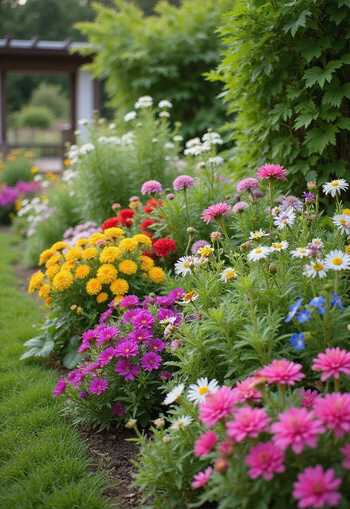 20 Fresh Herb Garden Ideas That Will Elevate Your Cooking (And Your Mood!) - 8. Edible Flower and Herb Garden