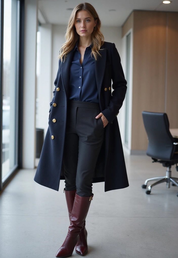 21 Stylish Business Casual Looks for Women That Will Turn Heads at Work! - 19. The Versatile Overcoat