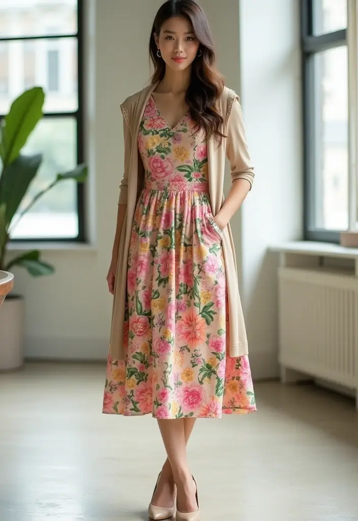 21 Stylish Business Casual Looks for Women That Will Turn Heads at Work! - 2. The Chic Midi Dress