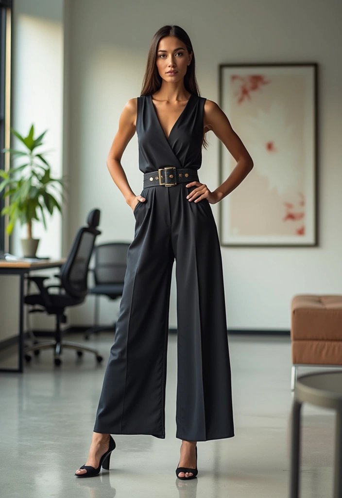 21 Stylish Business Casual Looks for Women That Will Turn Heads at Work! - 4. The Trendy Jumpsuit