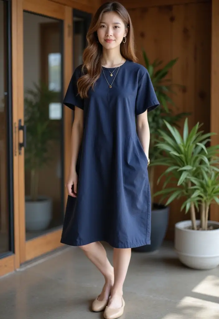 21 Stylish Business Casual Looks for Women That Will Turn Heads at Work! - 8. The Casual Shift Dress