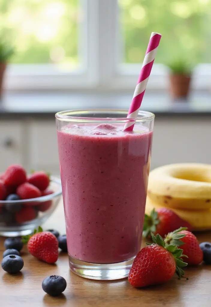 12 Breakfast Smoothie Recipes That Make Mornings a Breeze (You Must Try #8!) - 1. Berry Blast Smoothie