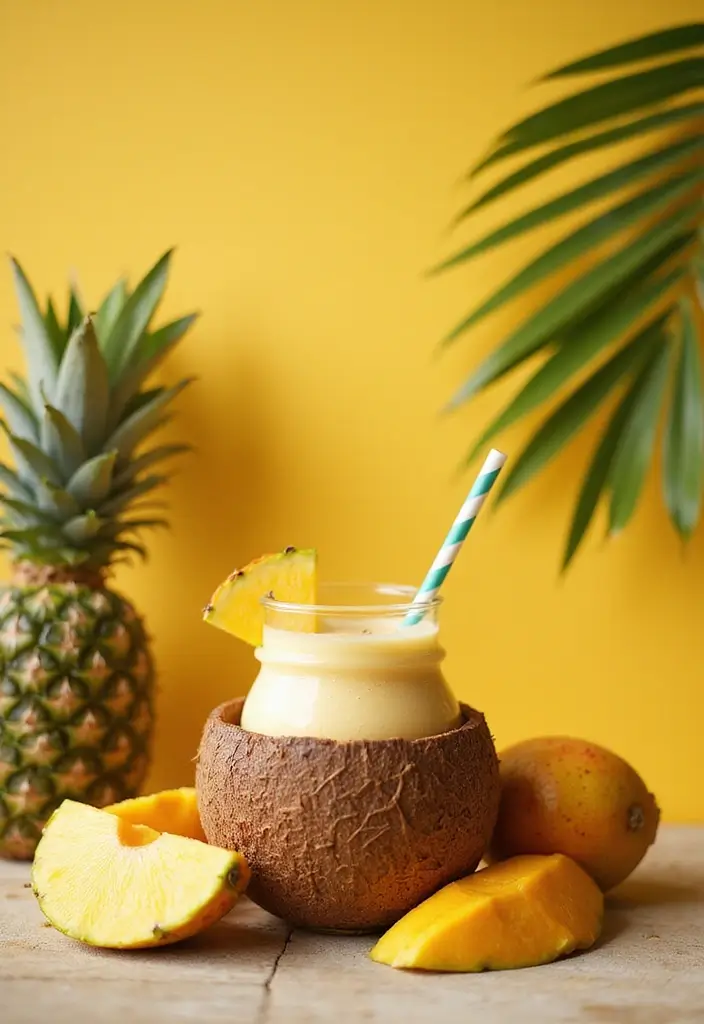 12 Breakfast Smoothie Recipes That Make Mornings a Breeze (You Must Try #8!) - 3. Tropical Paradise Smoothie