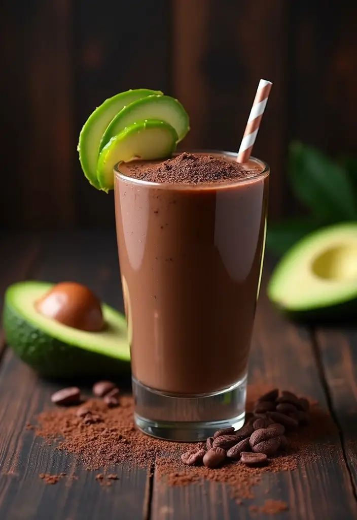 12 Breakfast Smoothie Recipes That Make Mornings a Breeze (You Must Try #8!) - 5. Chocolate Avocado Smoothie