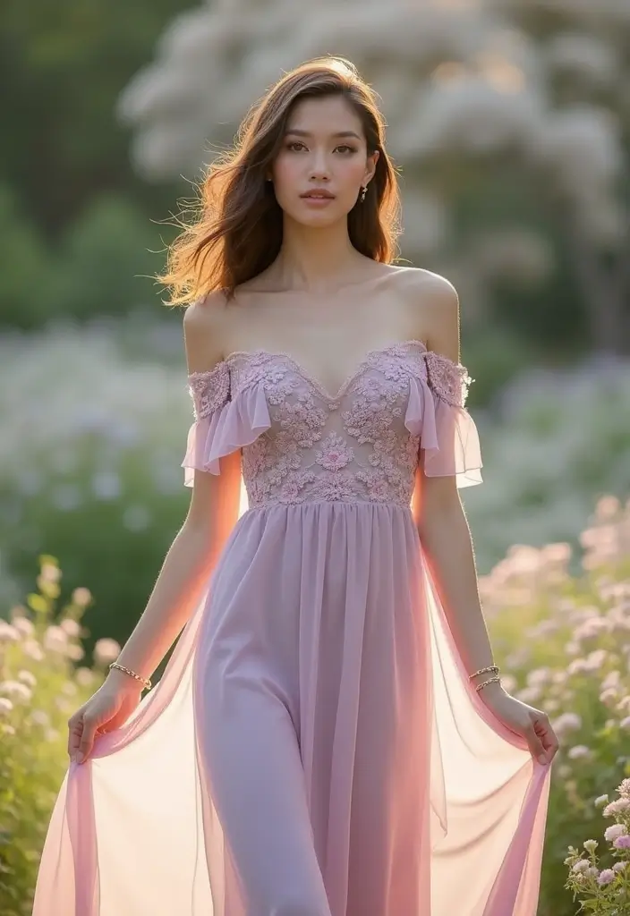 13 Gorgeous Plus Size Hoco Dresses That'll Make You Feel Like a Queen! - 2. Off-the-Shoulder Charm