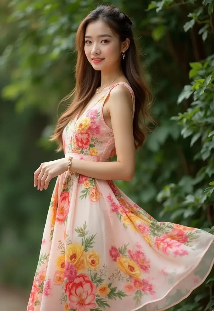 13 Gorgeous Plus Size Hoco Dresses That'll Make You Feel Like a Queen! - 8. Fabulous Floral Prints