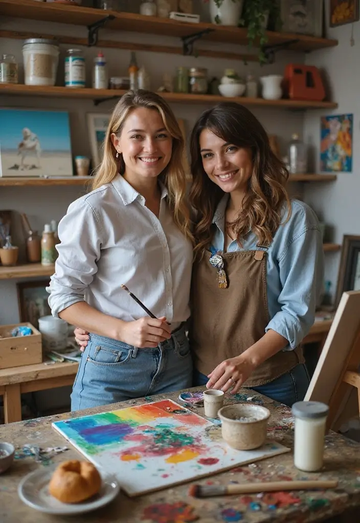 14 Couples Retreats That Will Bring You Closer Than Ever (Don’t Forget #3!) - 8. Creativity and Art Retreat