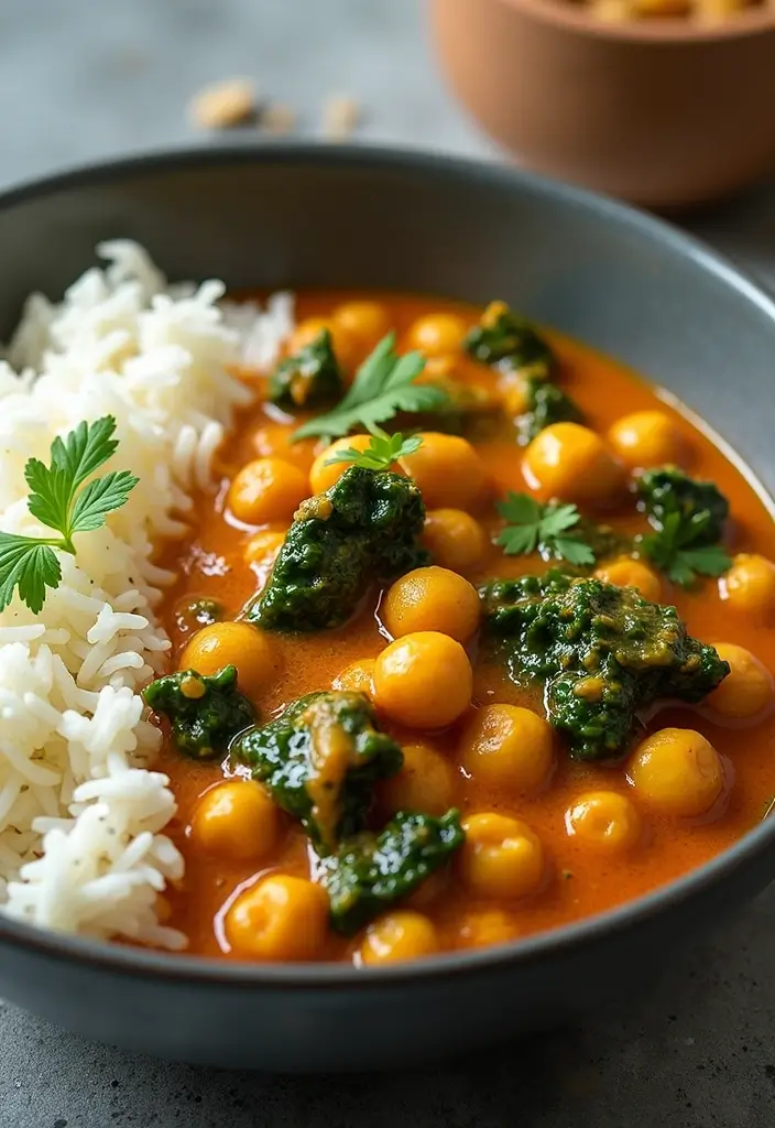 15 Healthy Dinner Ideas That Are Tasty and Guilt-Free (Try #8 Tonight!) - 12. Chickpea and Spinach Curry