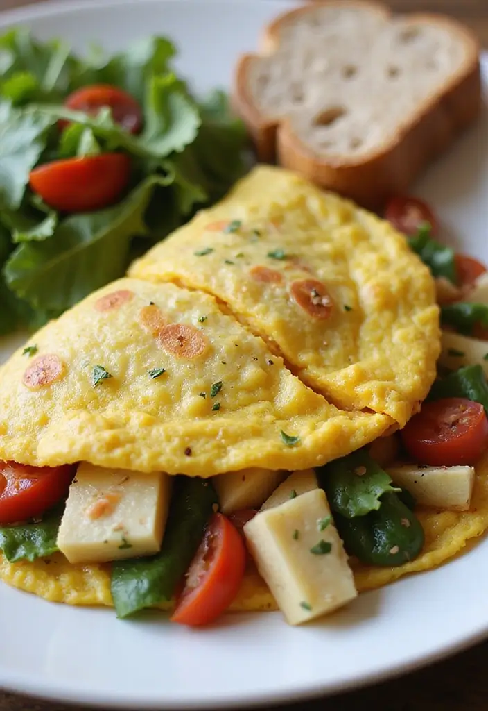 15 Healthy Dinner Ideas That Are Tasty and Guilt-Free (Try #8 Tonight!) - 14. Veggie-Loaded Omelette