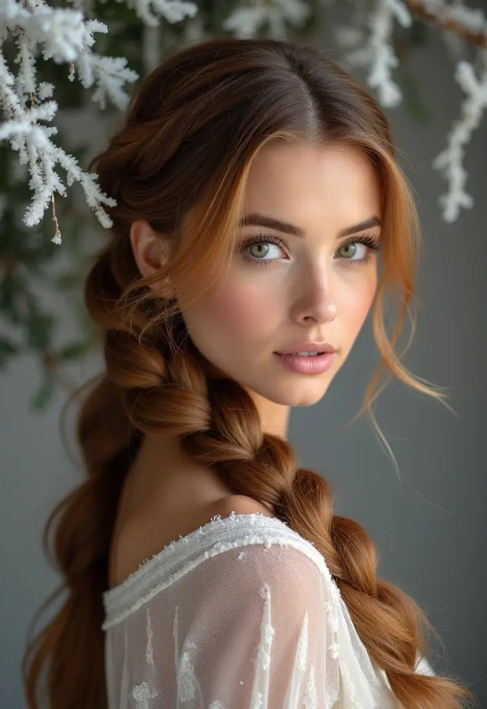 18 Cozy Braid Looks for Winter That Are Effortlessly Gorgeous! - 13. Twisted Rope Braid