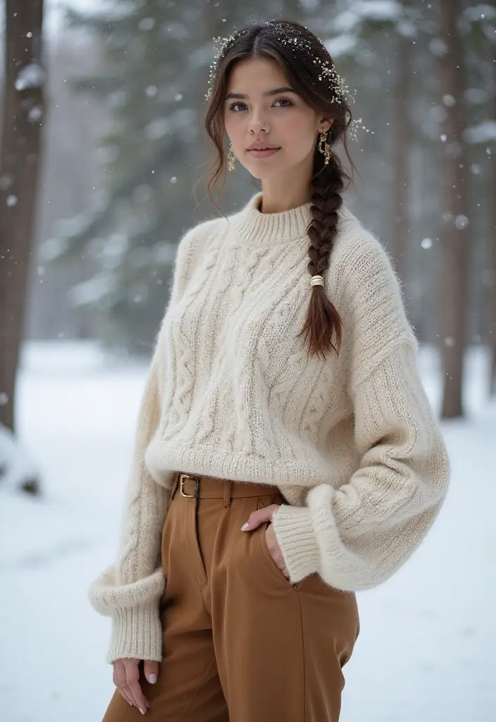 18 Cozy Braid Looks for Winter That Are Effortlessly Gorgeous! - 16. Braid and Bun Combo