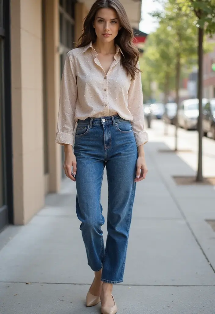20 Casual Jeans for Seniors That Are Perfect for Any Day (You’ll Want #7!) - 5. High-Waisted Jeans