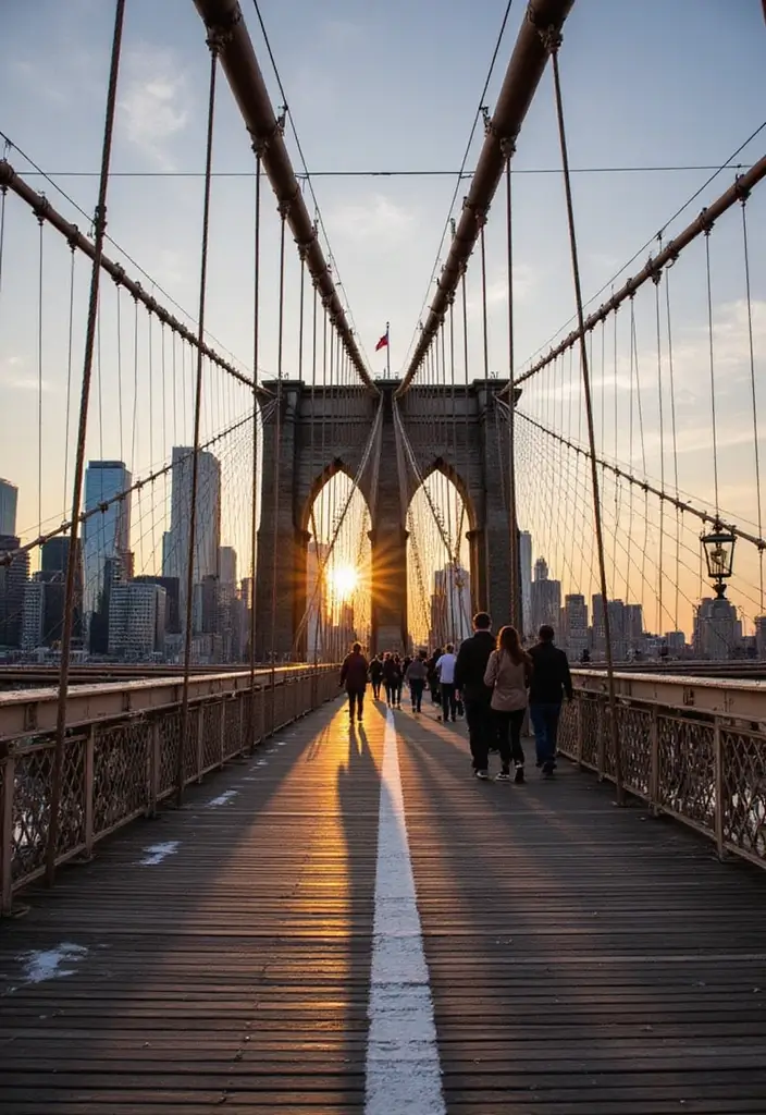 25 Unforgettable New York Attractions That Will Make You Fall in Love with the City! - 5. Brooklyn Bridge