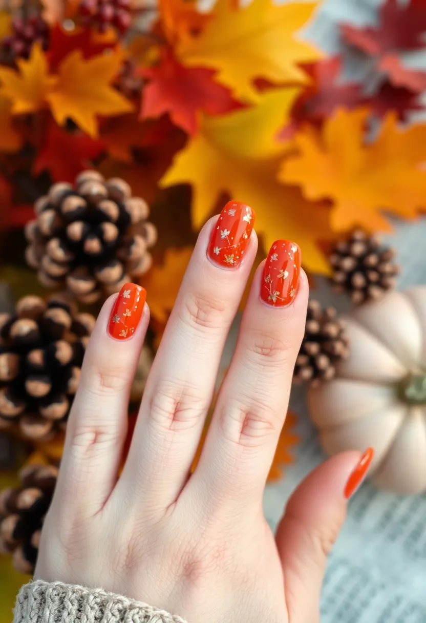 30 Nail Color Ideas That Are Perfect for Every Season (You’ll Love #22!) - 10. Warm Pumpkin Spice