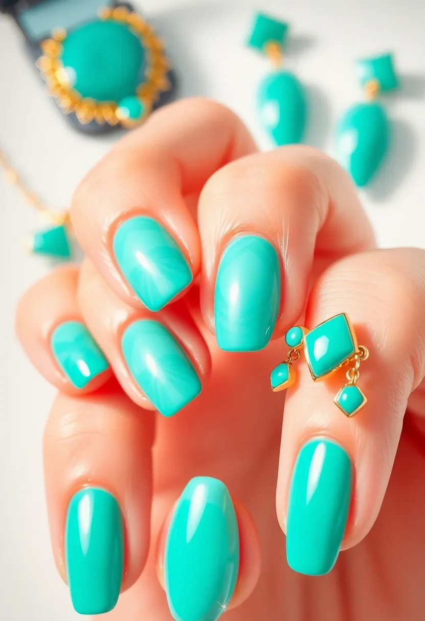 30 Nail Color Ideas That Are Perfect for Every Season (You’ll Love #22!) - 16. Vibrant Teal