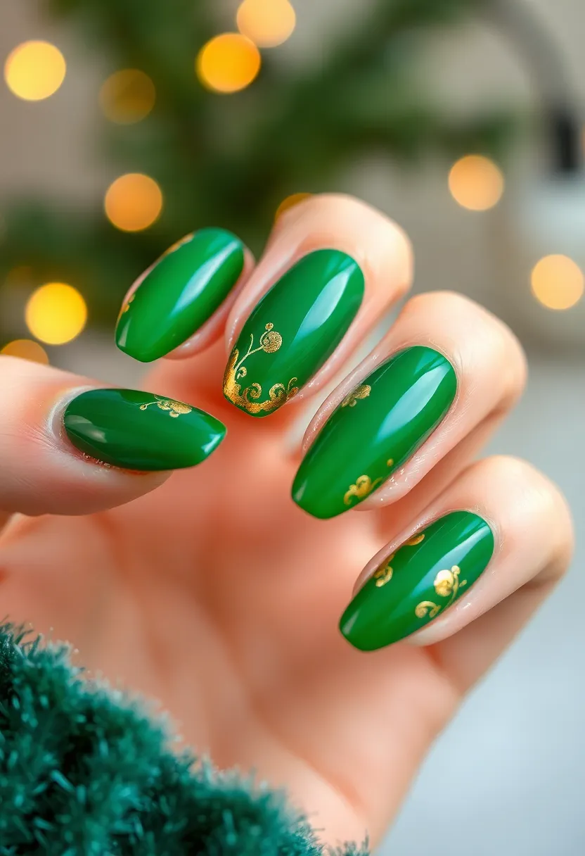 30 Nail Color Ideas That Are Perfect for Every Season (You’ll Love #22!) - 24. Emerald Green