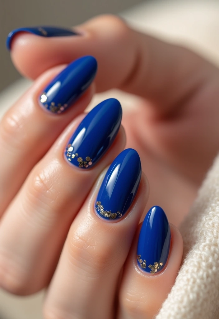 30 Nail Color Ideas That Are Perfect for Every Season (You’ll Love #22!) - 3. Bold Sapphire Blue