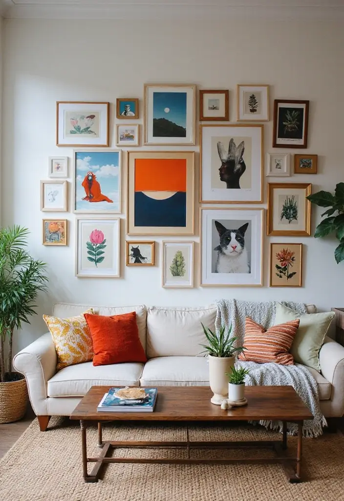 12 Mind-Blowing Eclectic Decor Tips That'll Transform Any Space! - 4. Artistic Displays for Personal Touch