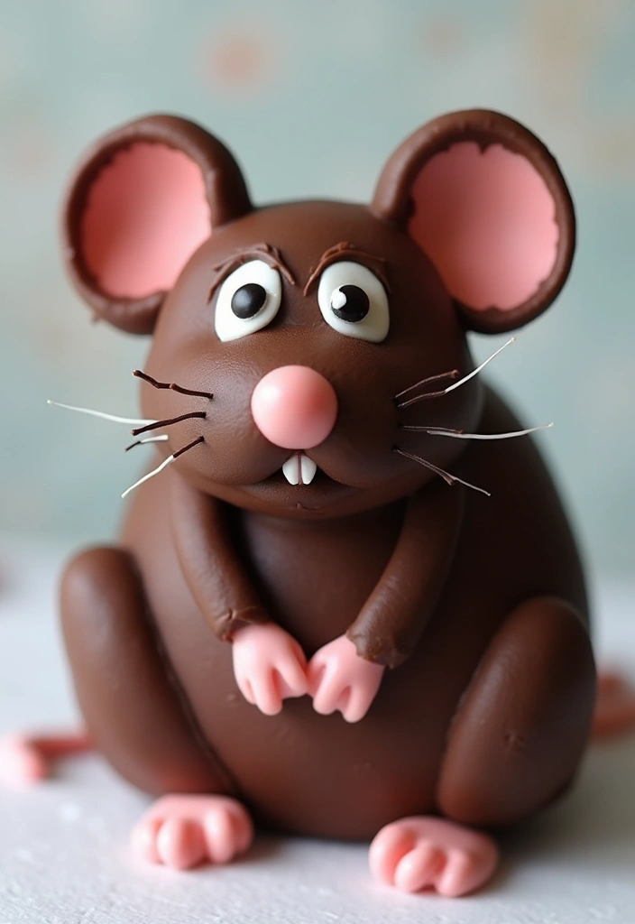 12 Rat Cake Creations That Will Steal the Show at Your Next Party! - 1. Adorable Chocolate Rat Cake