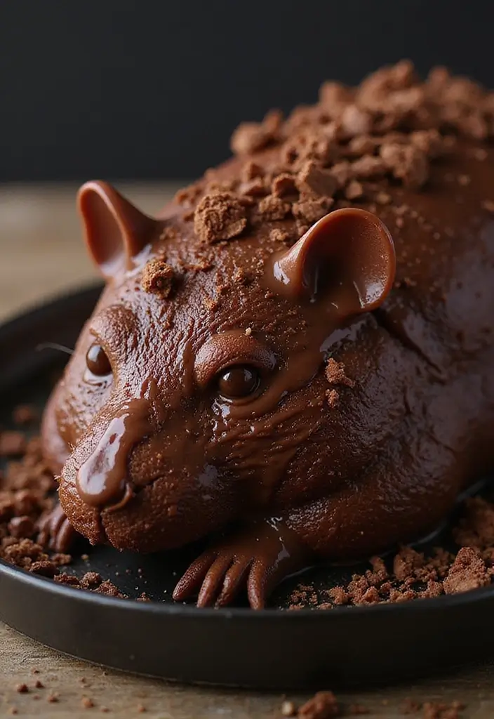 12 Rat Cake Creations That Will Steal the Show at Your Next Party! - 10. Extravagant Chocolate-Covered Rat Cake