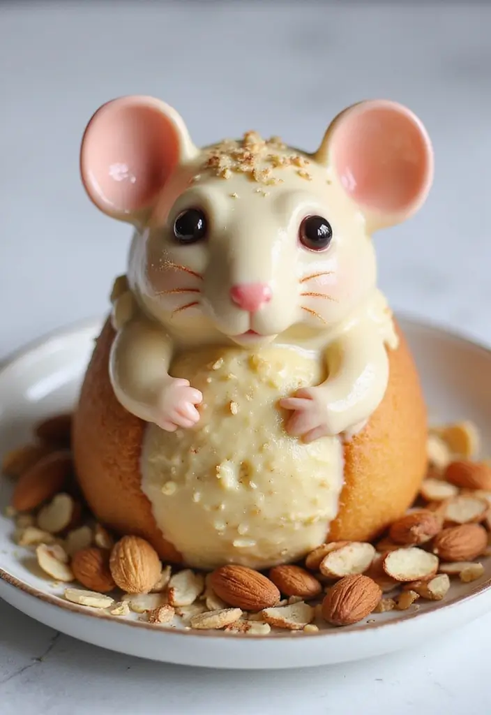 12 Rat Cake Creations That Will Steal the Show at Your Next Party! - 4. Nutty Almond Rat Cake