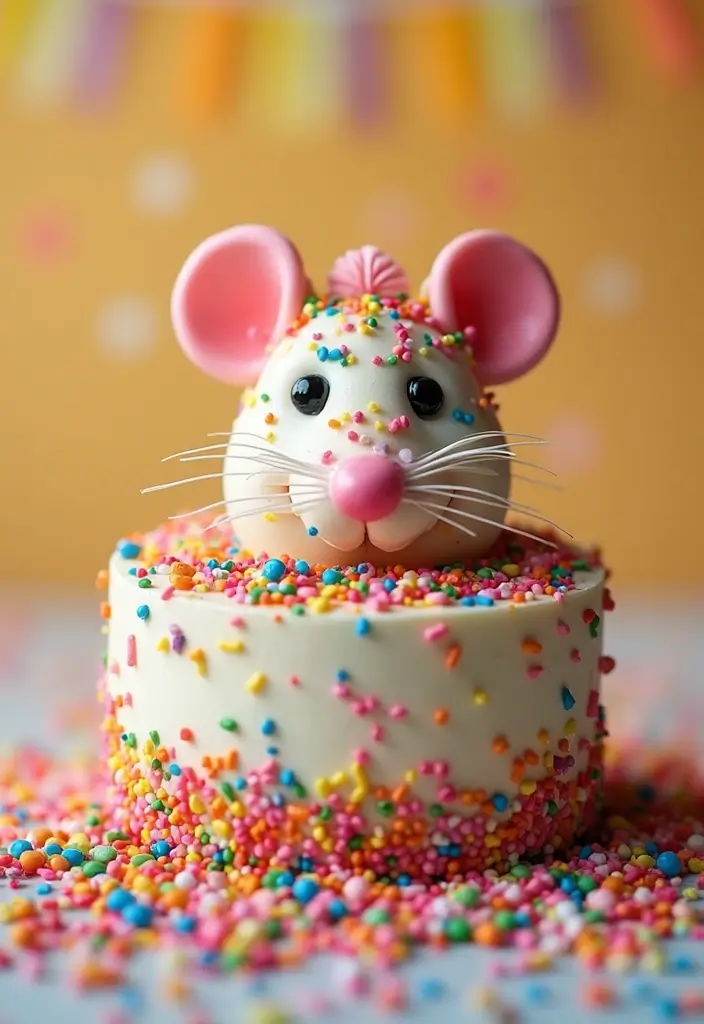 12 Rat Cake Creations That Will Steal the Show at Your Next Party! - 6. Funfetti Rat Cake