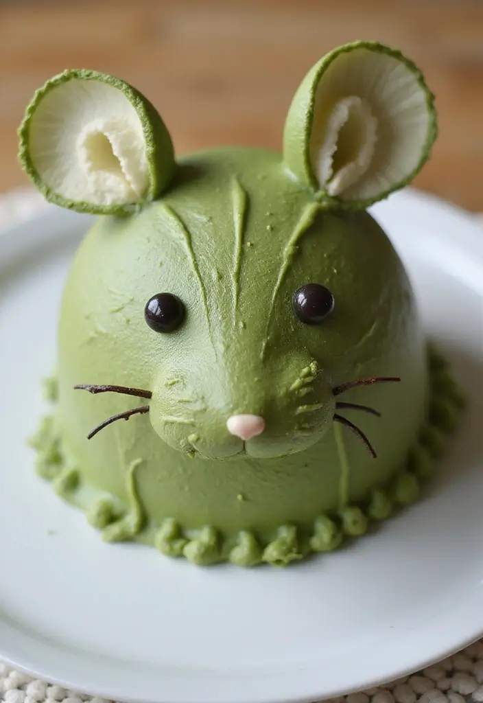 12 Rat Cake Creations That Will Steal the Show at Your Next Party! - 9. Matcha Green Tea Rat Cake