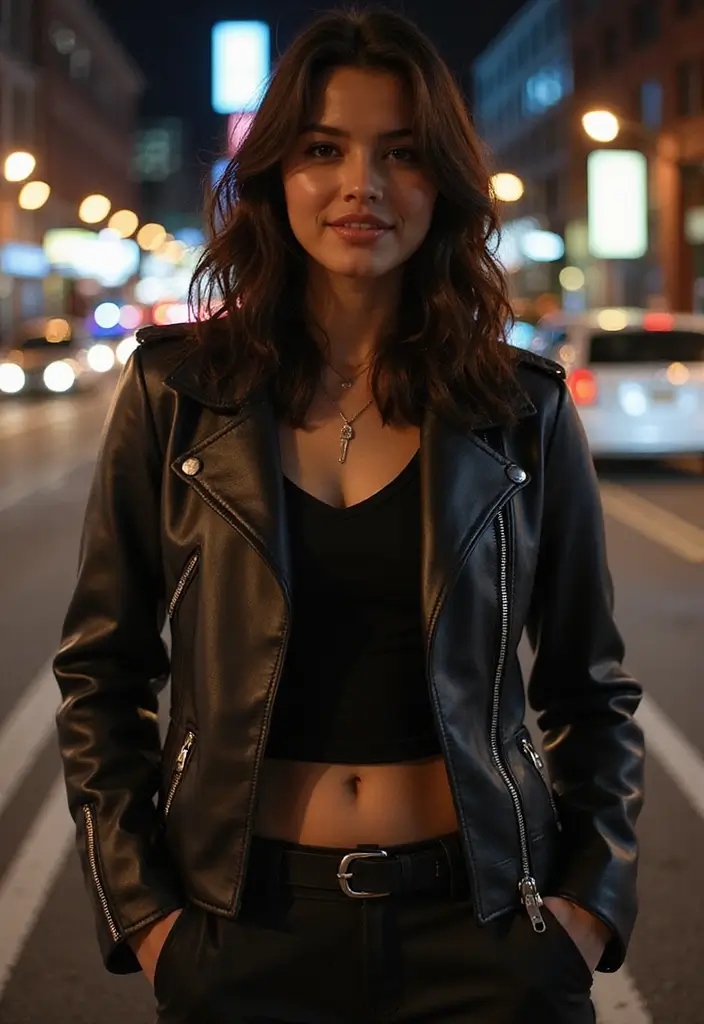 20 Trendy Casual Outfits for Couples That Will Turn Heads Everywhere You Go! - 17. Edgy Leather Looks