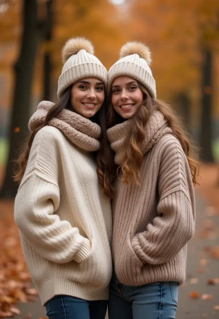 20 Trendy Casual Outfits for Couples That Will Turn Heads Everywhere You Go! - 4. Cozy Knitwear